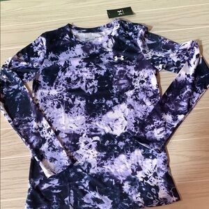 Under Armour Women's Size XS‎ Long Sleeve Loose Velocity Tee - purple grey mix